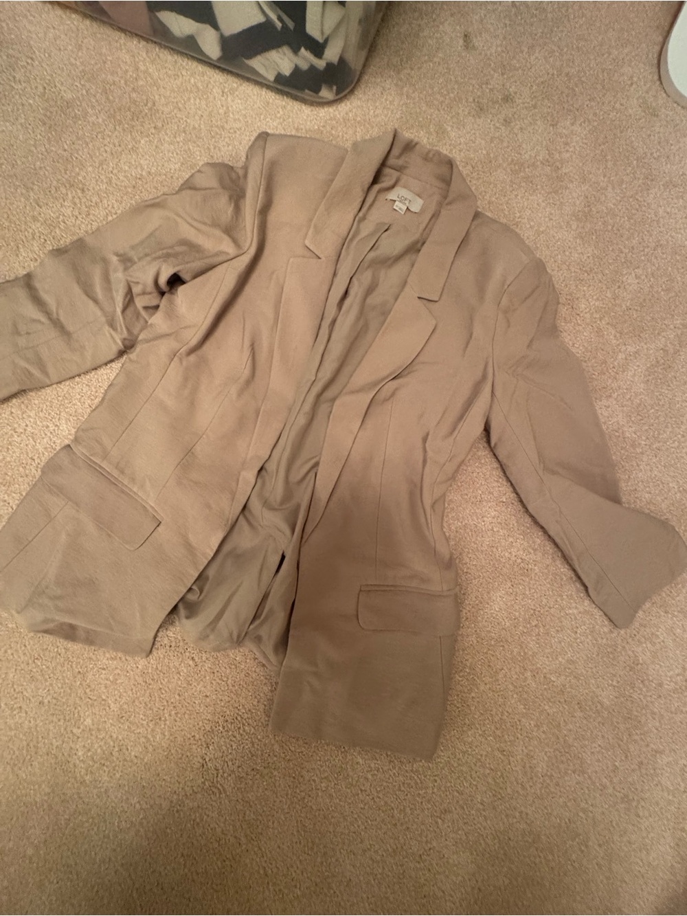 LOFT Lightweight Khaki Blazer Jacket